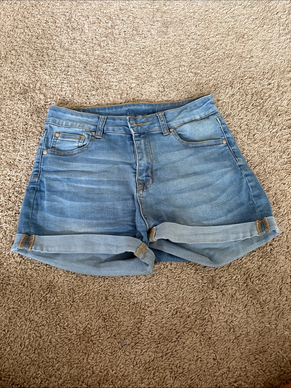 Classic Light Blue Denim Women's Shorts